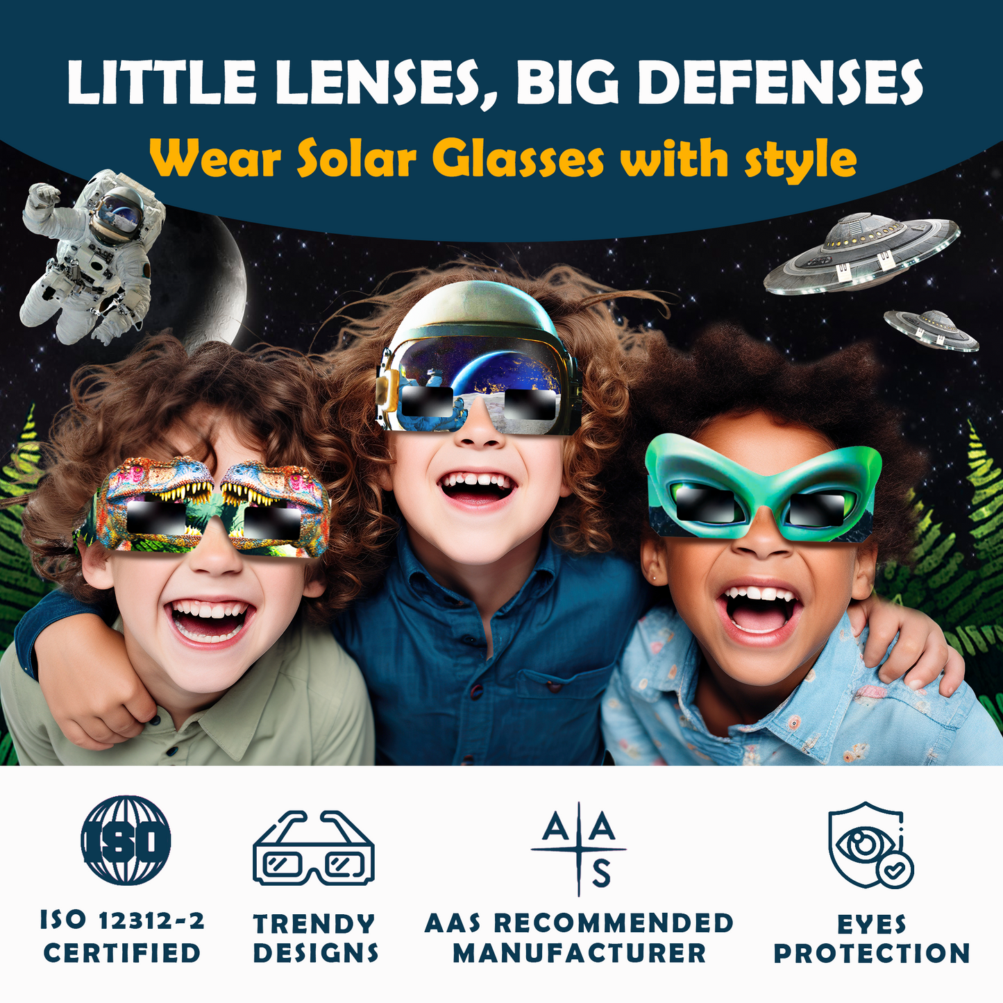 Solar Eclipse Glasses for Boys - 12 Pack