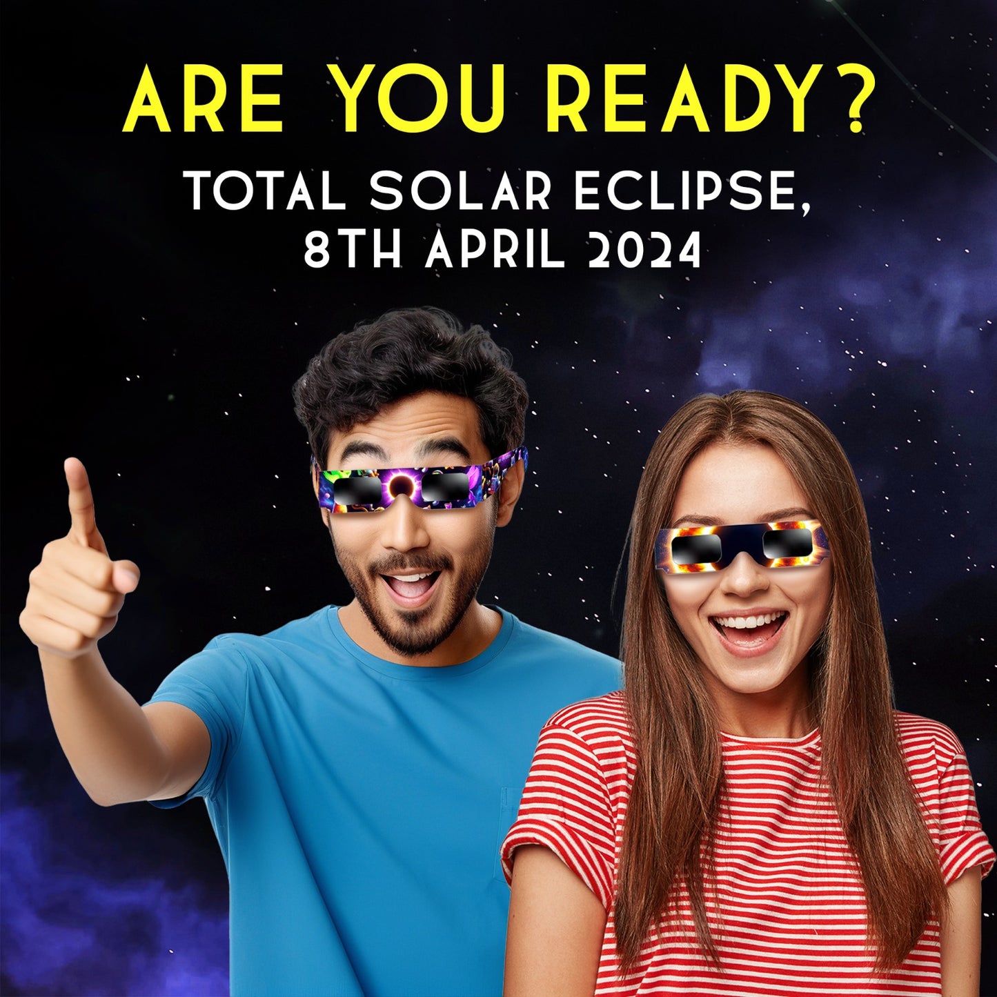 Solar Eclipse Glasses - Animals & Aliens - 12 Pack